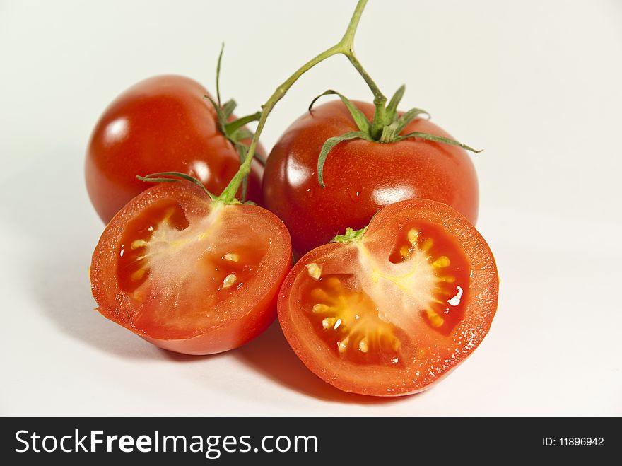 Close up view of tomatoes