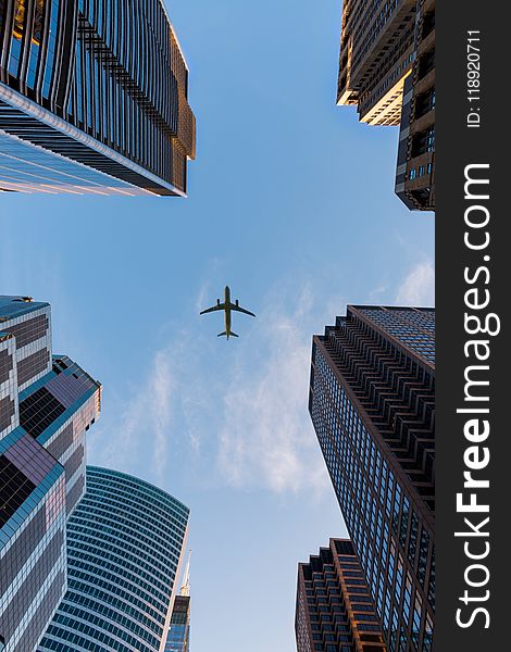 Low Angle Photography of Airplane