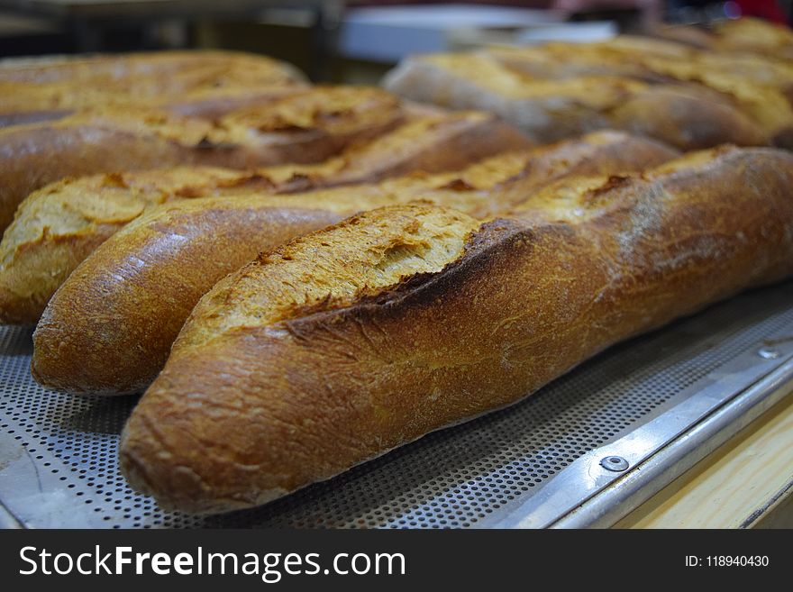 Bread, Baked Goods, Bakery, Baguette