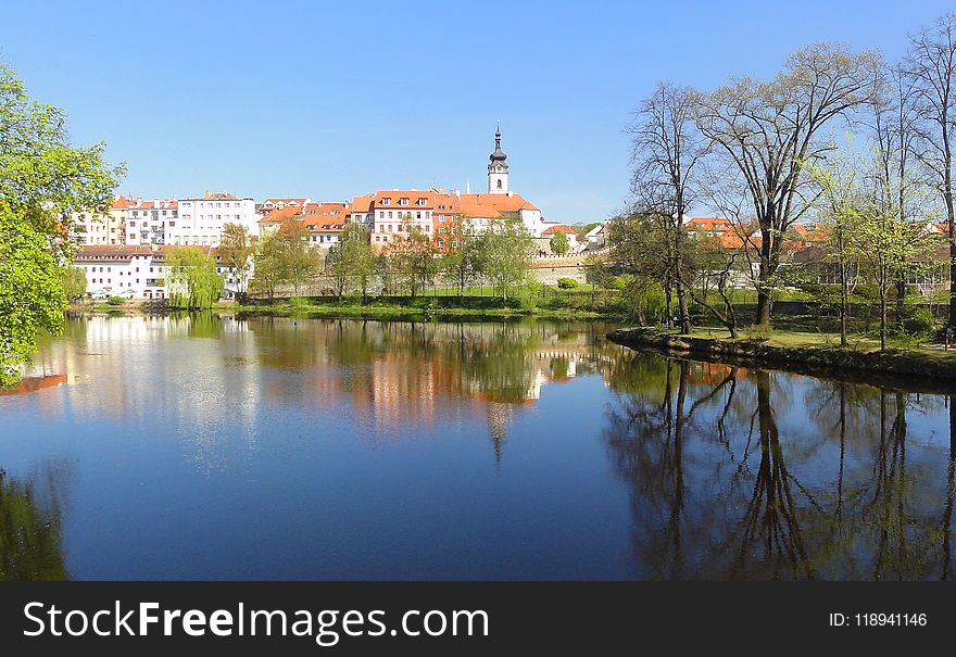 Reflection, Waterway, Water, Nature