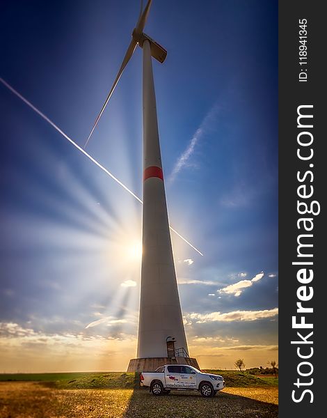 Wind Turbine, Sky, Wind Farm, Windmill