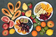 High Dietary Fiber Fruit Selection Stock Photography