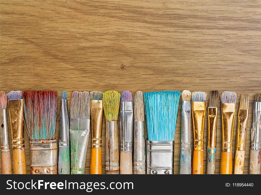 Art paint paintbrush palette descriptive color multi colored color image
