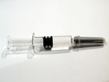 Small Vaccin Syringe Stock Photos