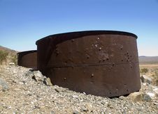 Rusty Storage Drums Stock Photo Rusty Storage Drums Stock Photo