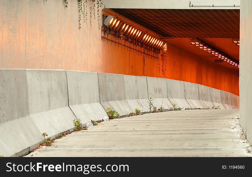 Tunnel Entrance In Montreal 4 (focus On The Entrance)