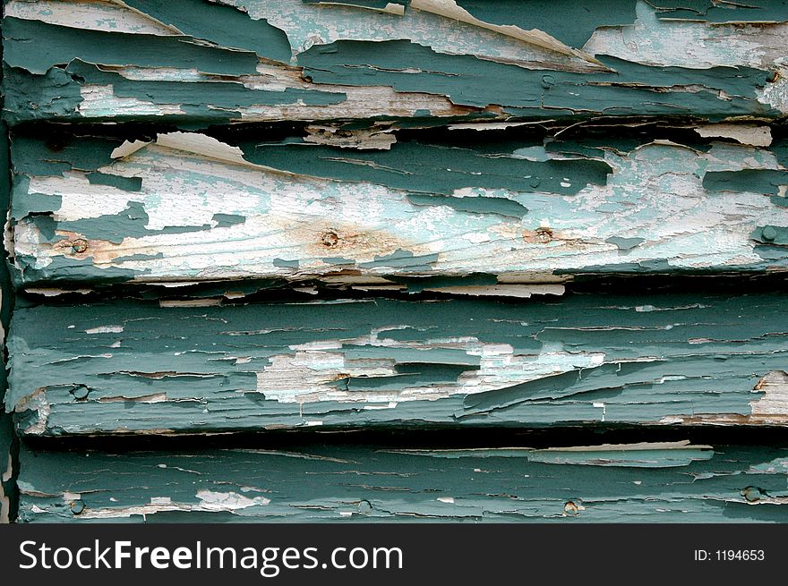 Green Crackled Door