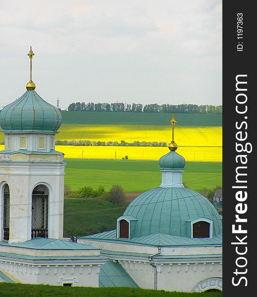 Orthodox Church in Hotyn, small village in western Ukraine. Orthodox Church in Hotyn, small village in western Ukraine