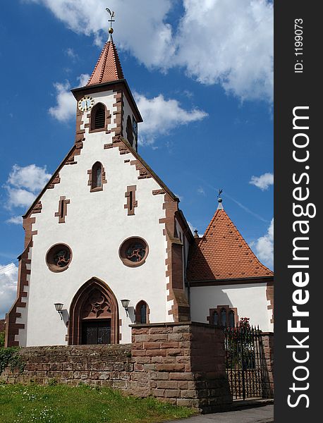 A 15th century church at Battweiler in the Palatine area of Germany. A 15th century church at Battweiler in the Palatine area of Germany.