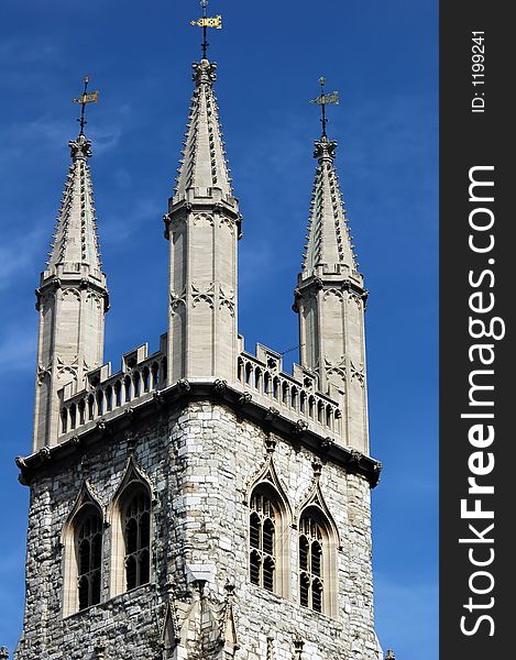 Historic Church Towers in central London. Historic Church Towers in central London.