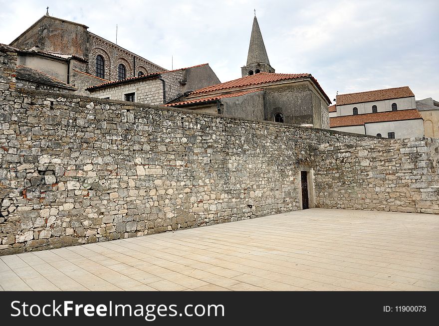 Medieval architecture in Porec, Croatia