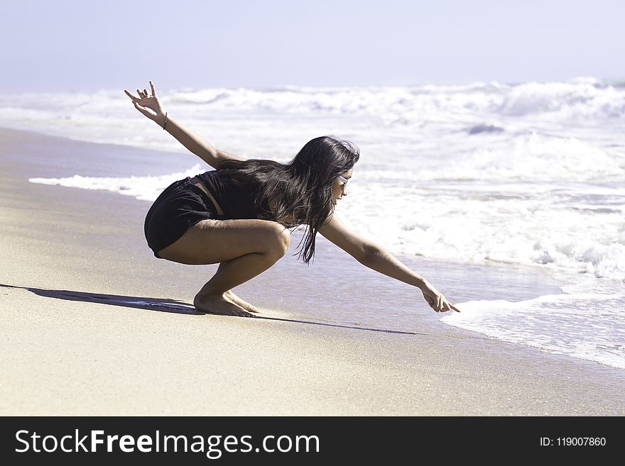 Woman on Seashore