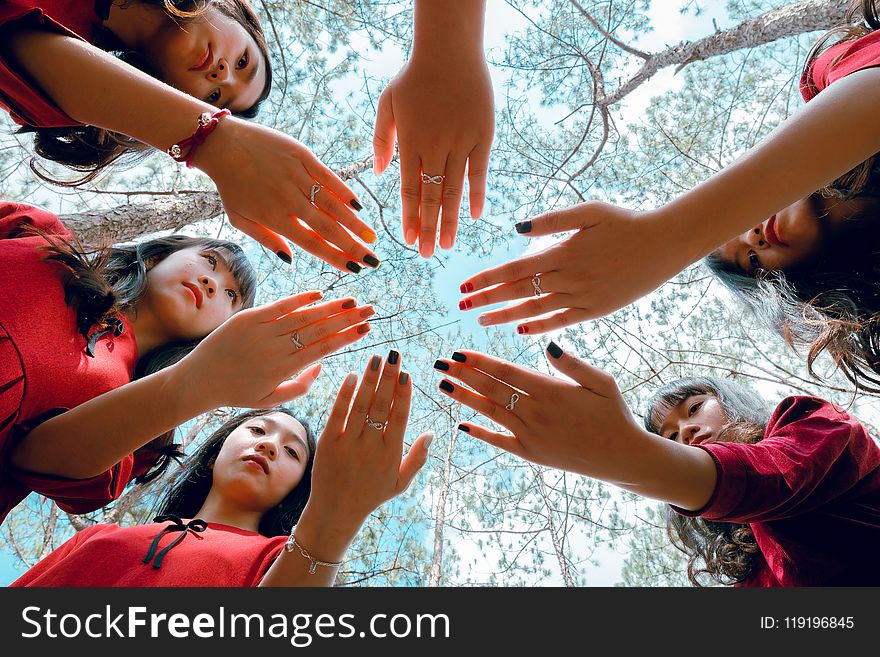 Photo of Girls Showing Their Hands
