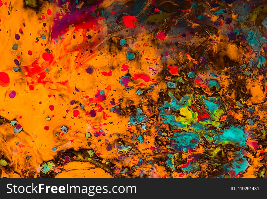 Abstract Marbling Art Patterns As Colorful Background