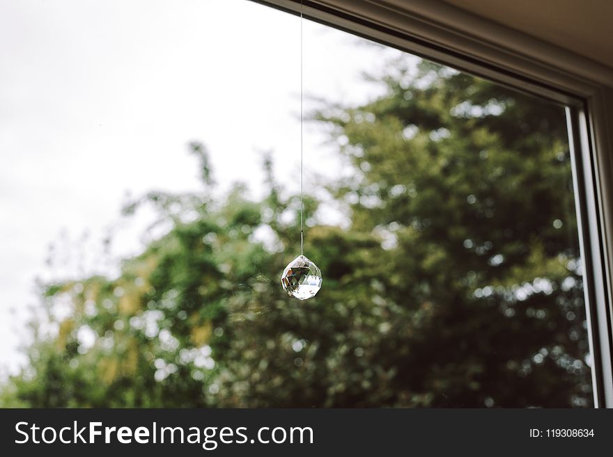 Clear Crystal Gemstone Hanging Decoration