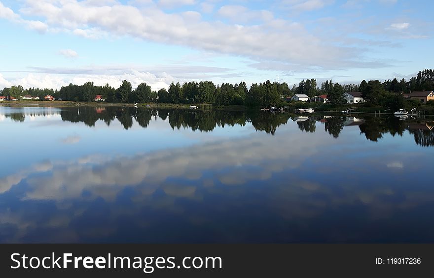 Reflection, Water, Sky, Nature