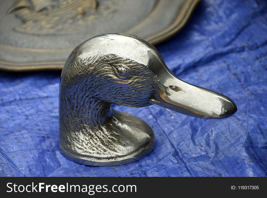 Water Bird, Duck, Beak, Metal