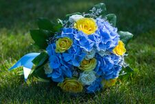 Charming Wedding Mood In A Magic Bouquet Stock Photos