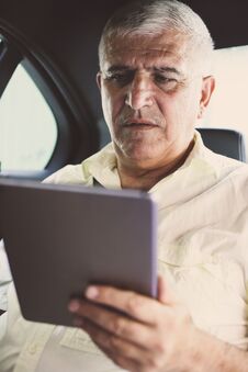 Business Man Using Digital Tablet. Stock Photography