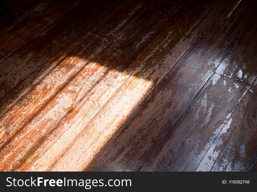 Shadow On Wood Background