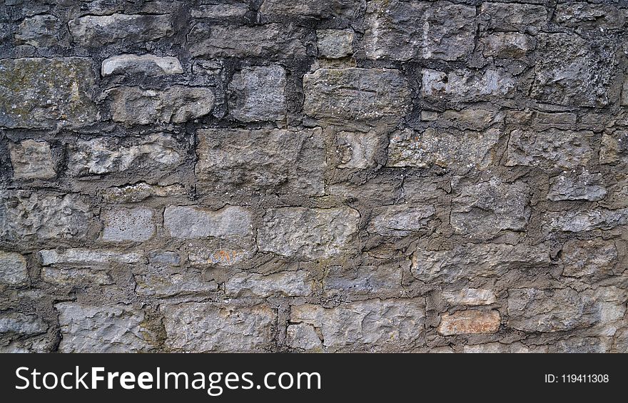 Stone Wall, Wall, Rock, Brickwork