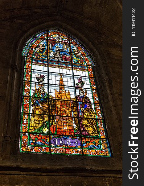 Stained Glass, Glass, Window, Cathedral