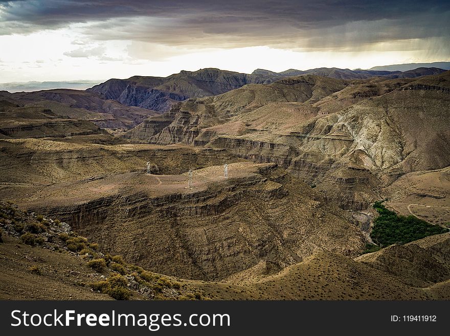 Badlands, Sky, Wilderness, Highland