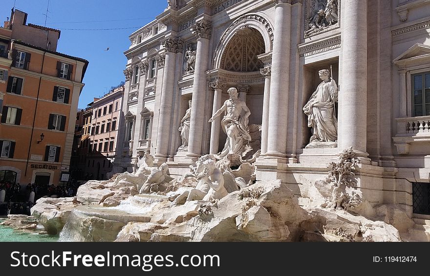Ancient Roman Architecture, Historic Site, Ancient Rome, Statue