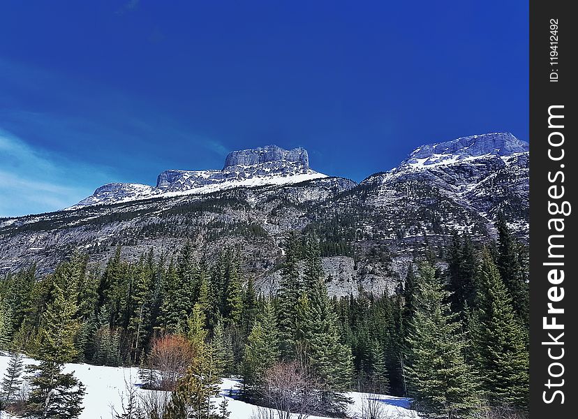 Winter, Mountainous Landforms, Sky, Mountain