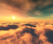 Over The Clouds Royalty Free Stock Photo