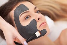 People, Beauty, Spa, Cosmetology And Skincare Concept - Close Up Royalty Free Stock Photography