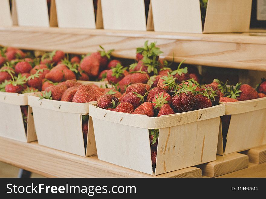 Bunch of Red Strawberries