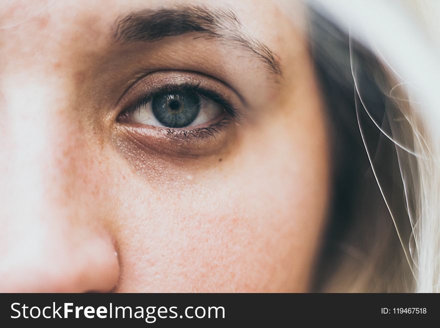 Closeup Photography Of Woman Eye