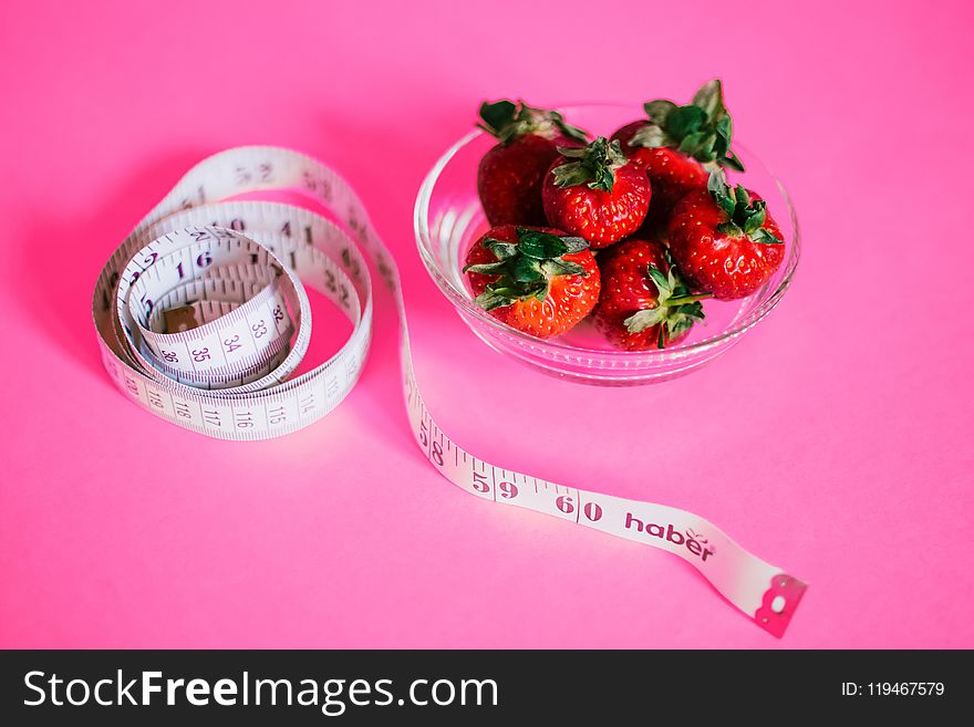 Strawberries And Measuring Tape