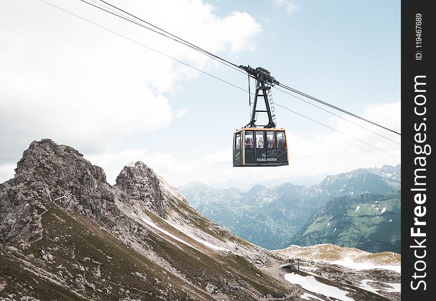 Black and Orange Cable Cart