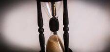 Hourglass On Dark Background.the Concept Of Time Stock Photography