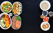 Set Meal For The Whole Day. Stock Images