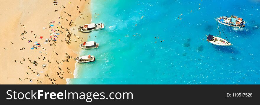 Shipwreck Bay, Zakynthos Island, Greece.