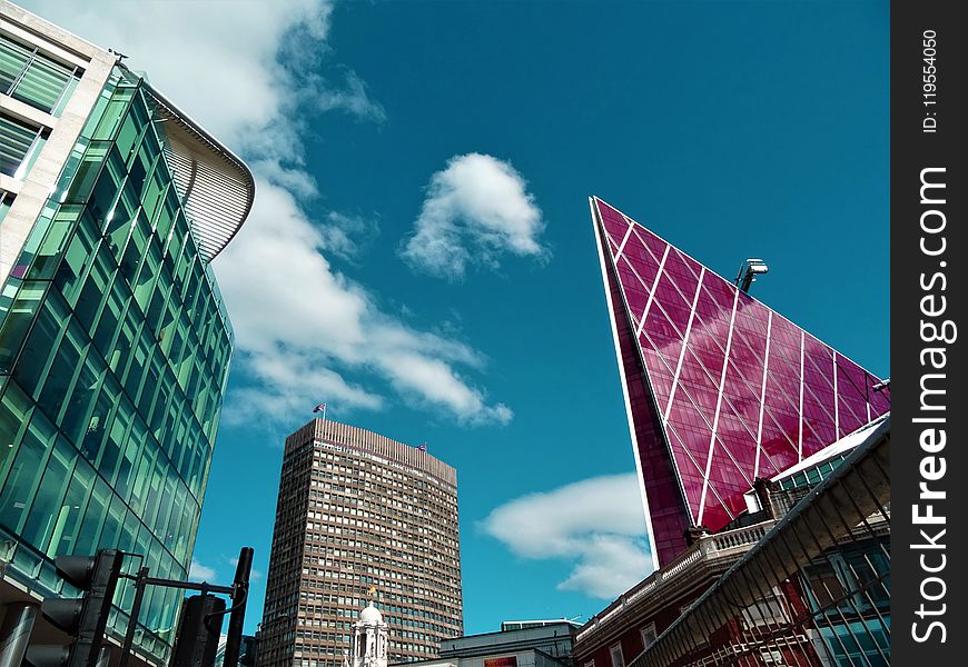 Red And Brown Concrete Buildings