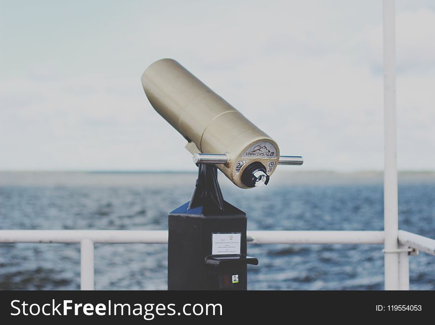 Selective Focus Photography Of Telescope