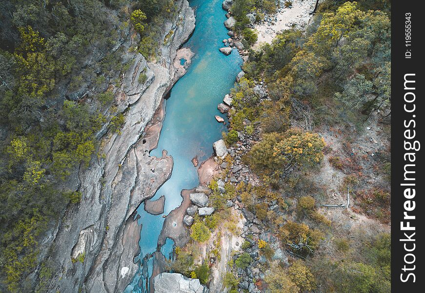 Crystal clear waters in the mountain creek, Blue Mountains Australia. Crystal clear waters in the mountain creek, Blue Mountains Australia