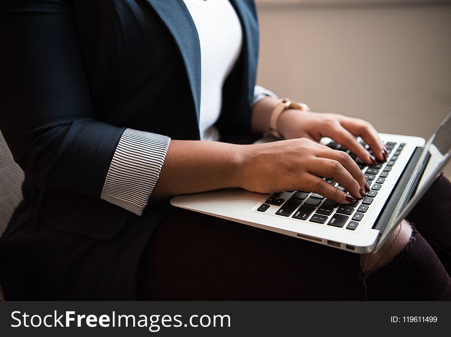 Person Using Macbook Air