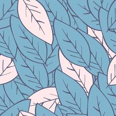 Seamless Abstract Floral Background With Leaves. Leaf Pattern Royalty Free Stock Image Seamless Abstract Floral Background With Leaves. Leaf Pattern Royalty Free Stock Image