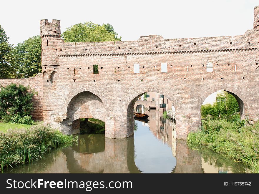 Waterway, Moat, Historic Site, Medieval Architecture