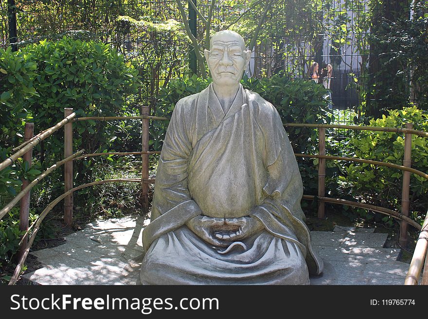 Statue, Sculpture, Garden, Gautama Buddha