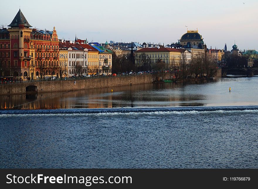 Waterway, Water, City, River