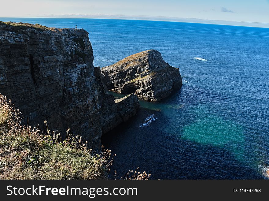 Coast, Cliff, Sea, Coastal And Oceanic Landforms
