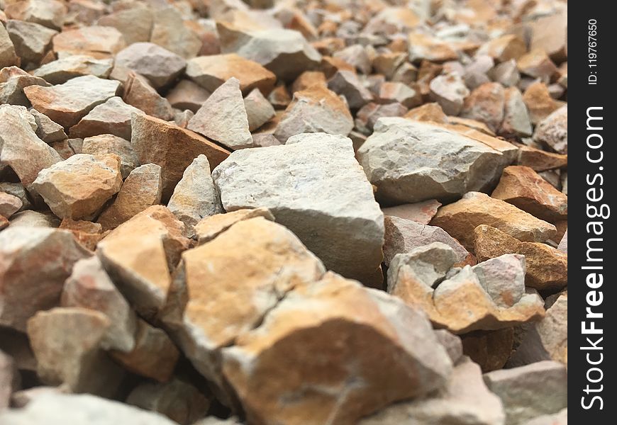 Rock, Gravel, Rubble, Material