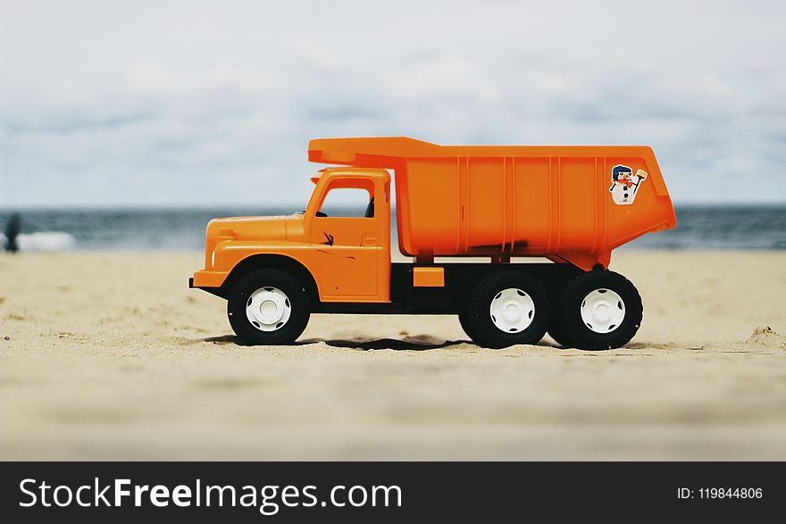 Photo of Orange Dump Truck Toy