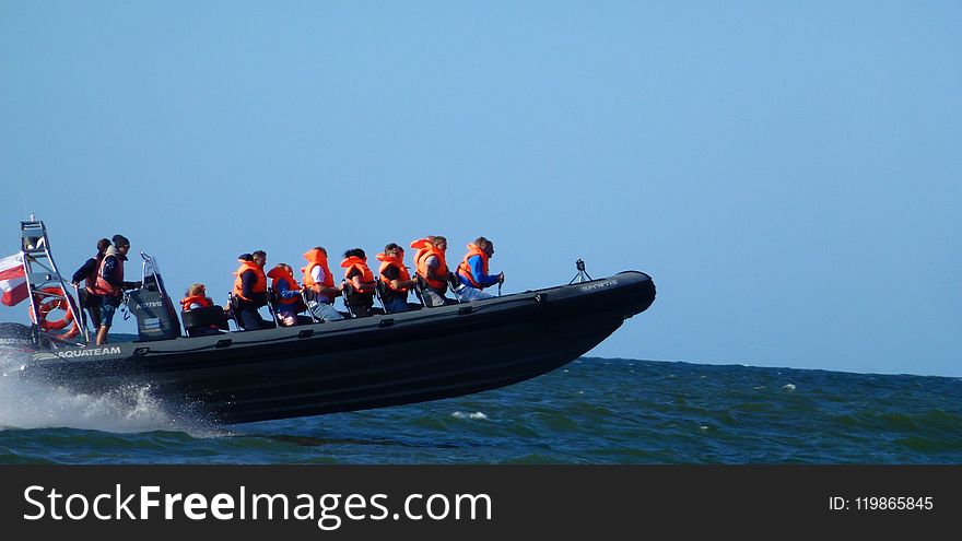Rigid Hulled Inflatable Boat, Water Transportation, Boat, Motorboat